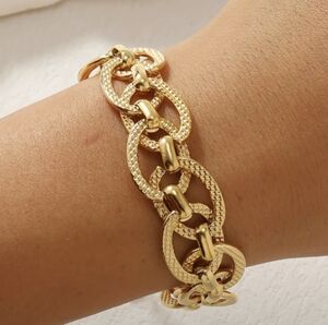 1pc Thick and Bold Chunky Chain Bracelet - Timeless Simple Design